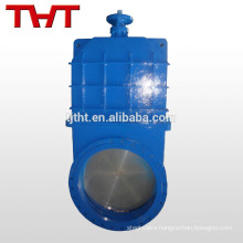 Through conduit non rising oil knife iron gate valve ductile